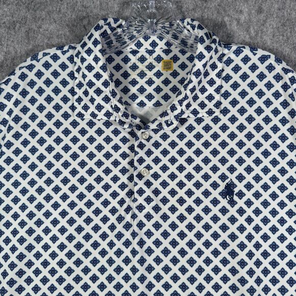 Polo Ralph Lauren Shirt Mens Size Extra Large Blue Short Sleeve Performance Polo - Picture 1 of 9